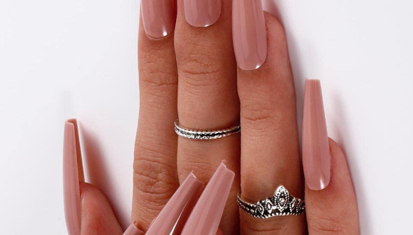 best nude nail trends coffin nude nails